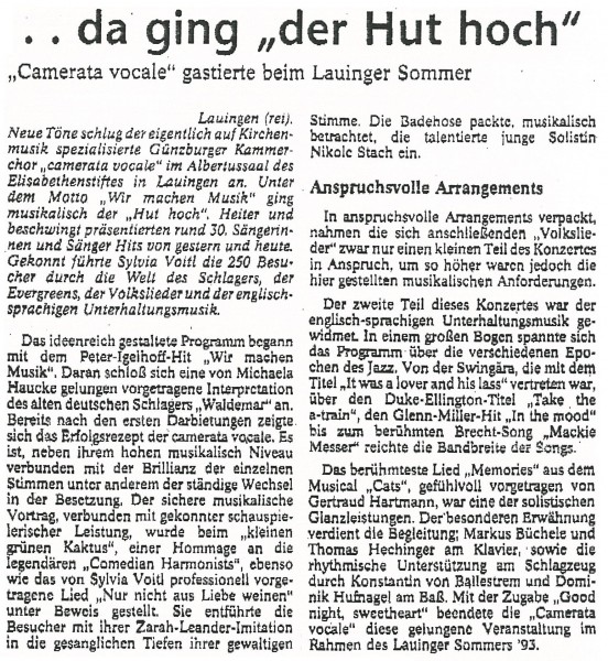 1993_Donauzeitung Lauinger Sommer