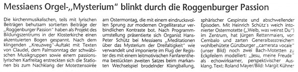 2000_Illertisser Zeitung Roggenburger Passion