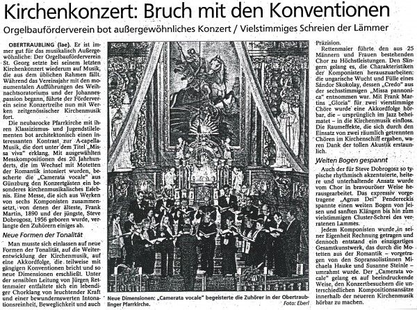 2003_Mindelheimer Zeitung Missa Viva